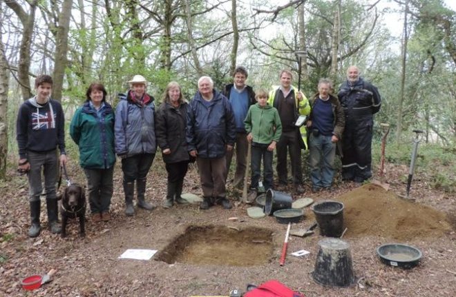 Excavating for Abberley Castle. An added bonus of evaluating the Medieval Abberley Revealed project!